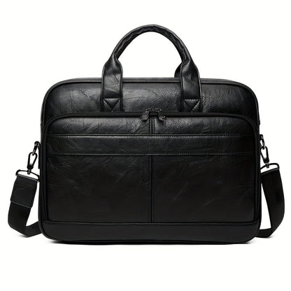 Men's  Classic High-capacity Business Briefcase, 39.62cm Laptop Bag, Big Single Shoulder Strap Handbag Tote Bag for Father's Day Gift, Valentine's Day Gift
