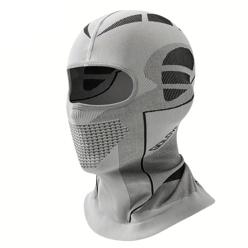 A Unisex Warm Hat And Face Mask for Outdoor Skiing And Motorcycling in Autumn And Winter, Designed to Protect The Face And Neck from Wind And Cold, Featuring a Balaclava Style.