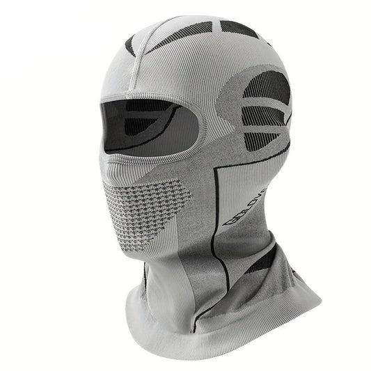 A Unisex Warm Hat And Face Mask for Outdoor Skiing And Motorcycling in Autumn And Winter, Designed to Protect The Face And Neck from Wind And Cold, Featuring a Balaclava Style.