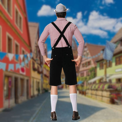 Hugo | Tredelt sæt Oktoberfest Lederhosen