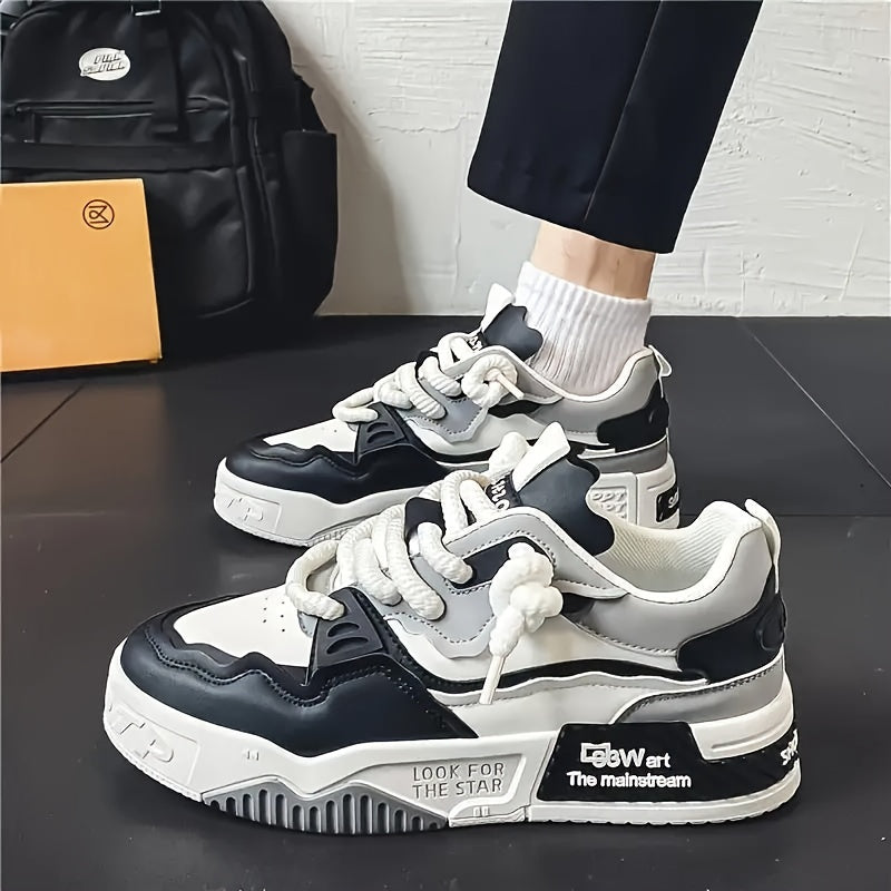 88 Wart Streetwear Sneaker Men | Mångsidig Low Top Shoe - Tjock sula för alla årstider - Essential