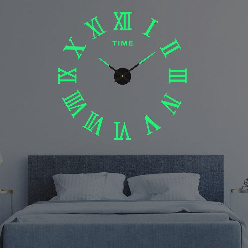 CreativaTime modern väggklocka | Unik design i svart, vit eller guld | Tyst kvartsrörelse | 30, 40, 50 cm | Plast och metall