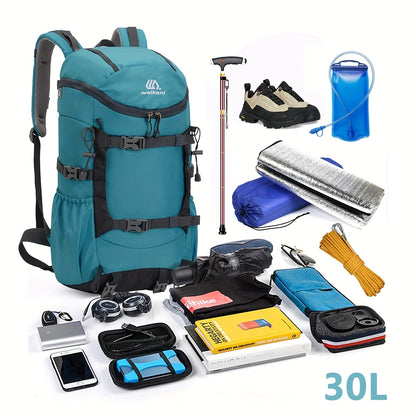 New Lightweight 2025 | Suitable for Outdoor Hiking, Camping, Mountaineering Equipment | Adjustable Shoulder Strap Backpack | Durable Zipper Closure | 30L | Large-Capacity Multi-Suspension Device | Couple'S Backpack Unisex
