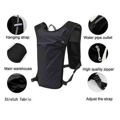 5L Lightweight Quick-Dry Outdoor Sports Backpack with Multiple Pockets for Hiking, Running, And Cycling