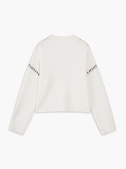 Skift fokus | Oversized Mock Neck Sweater/Sweater Damer