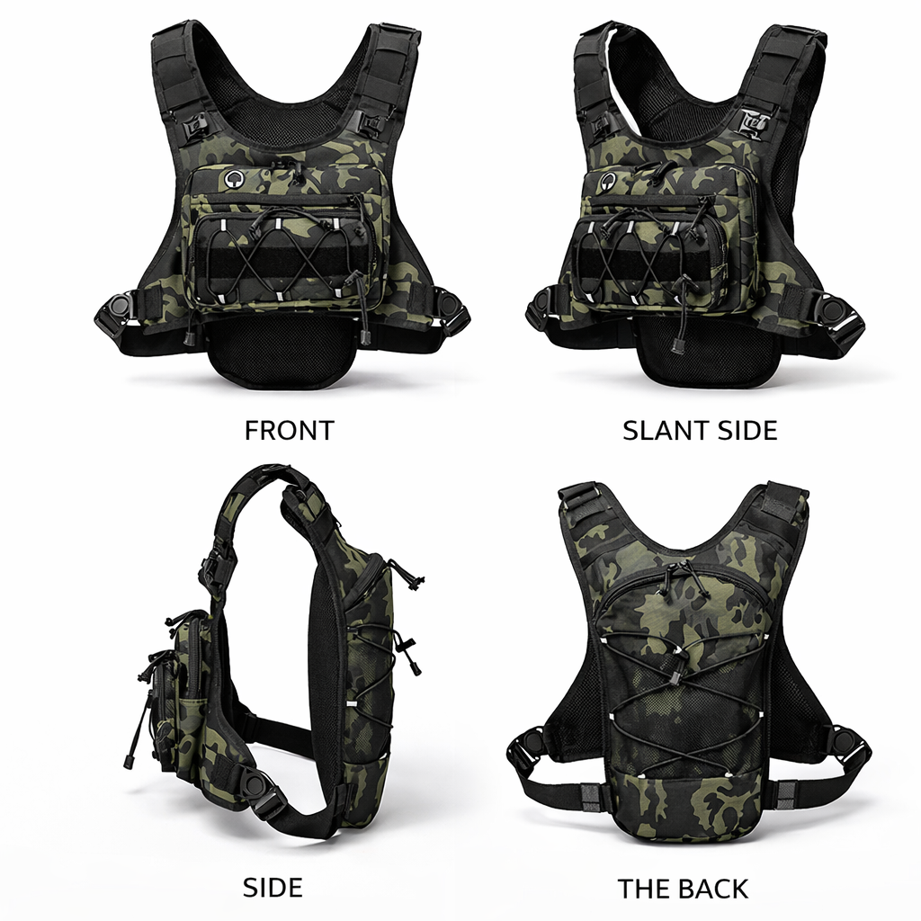 Running Chest Pack Hydratatievest voor fietsen Wandelen Fietsrace Marathontas Heren Dames Sport Tactisch zakje Campingrugzak