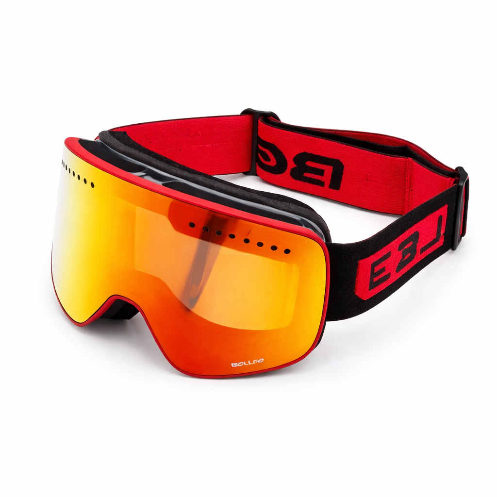 OTG Thickened and Adjustable Strap Ski Goggles with Magnetic Double Layer Lens Skiing Anti-fog Quick Change Lens Snowboard Goggles for Adults Men Women Outdoor Sports Ski Glasses Eyewear can choose extra replacement lens