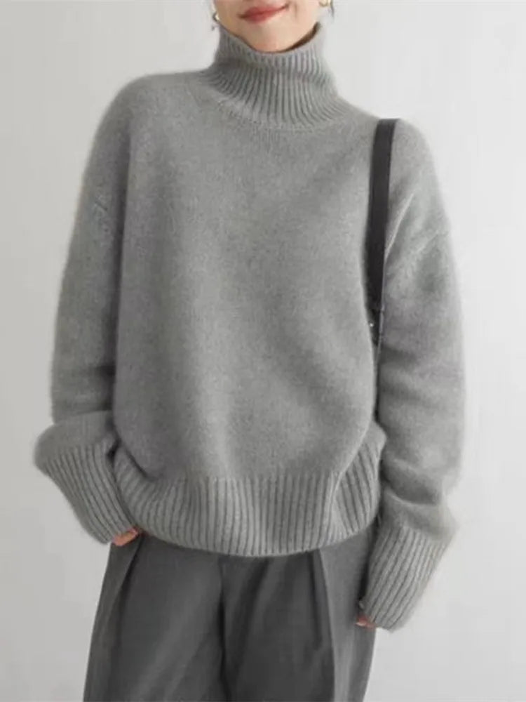 Cashmere sweater-Luftig-Komfortabel-Blød