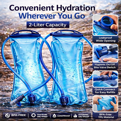 Waterfles TPU Opvouwbare Zachte Kolf Outdoor Sport Waterzak Opvouwbare Waterfles 2000 ml Voor Hardlopen Camping BPA-vrij
