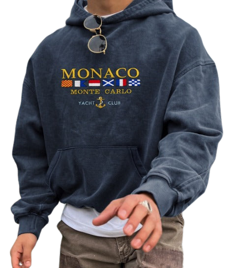 Edward | Gammal pengar Monaco yacht club hoodie