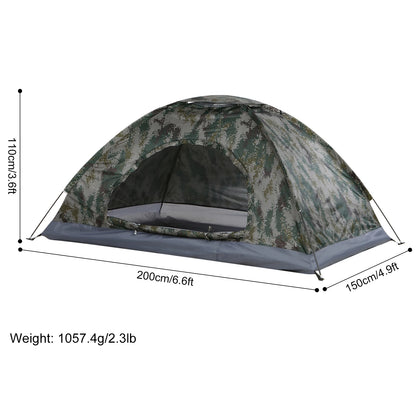 Ultralight Camping Tent Single Layer Draagbare Tent Anti-Uv Coating Upf 30 + Voor Outdoor Strand Vissen