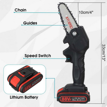 HandyPRO™ Elektrisk sladdlös motorsåg | Effektiv och snabb beskärning och sågning!