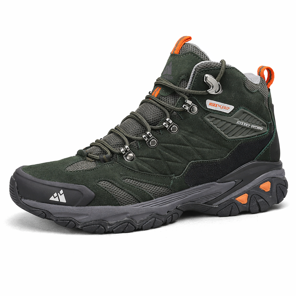 HIKEUP Winterlaars Heren Outdoor Wandelschoenen Suède Hoge Trekking Heren Schoenen Regendicht Tactische Combat Militaire Laarzen