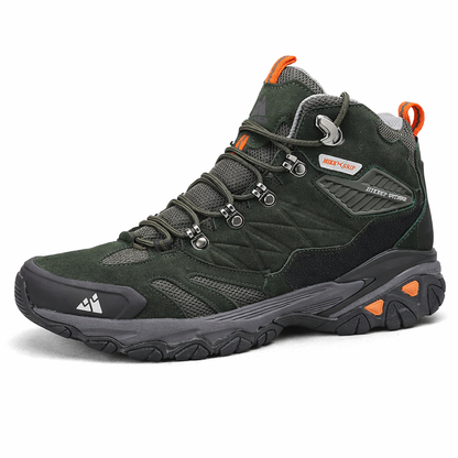 HIKEUP Winterlaars Heren Outdoor Wandelschoenen Suède Hoge Trekking Heren Schoenen Regendicht Tactische Combat Militaire Laarzen