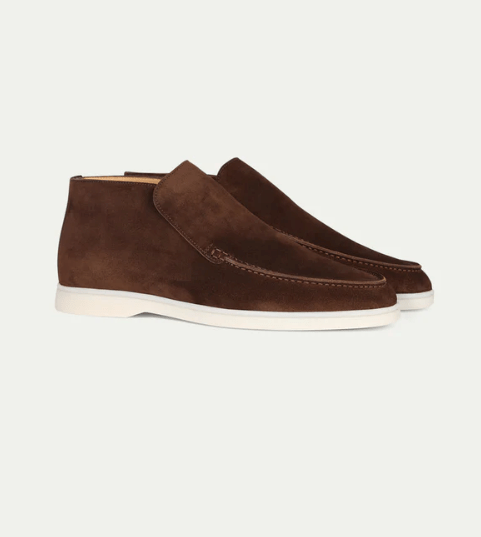 Bekväma hög mocka Loafers Brun - Normal passform - Puento Fortade - TP 15 - Essential Brown