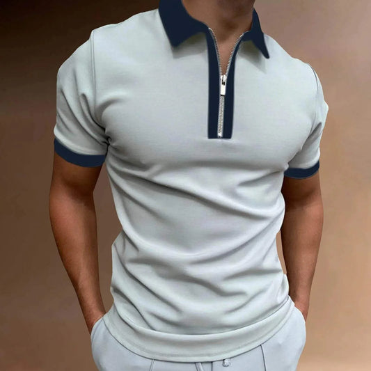 Heren Poloshirt met Rits - Visconte