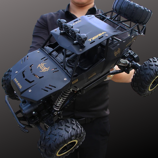 Fjärrstyrd 4WD Offroad RC-Bil med LED-ljus och Stötdämpning