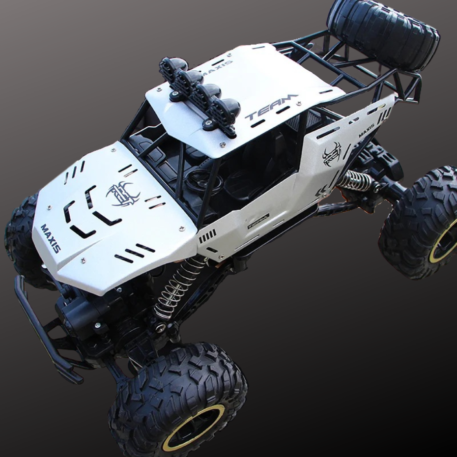 Fjärrstyrd 4WD Offroad RC-Bil med LED-ljus och Stötdämpning