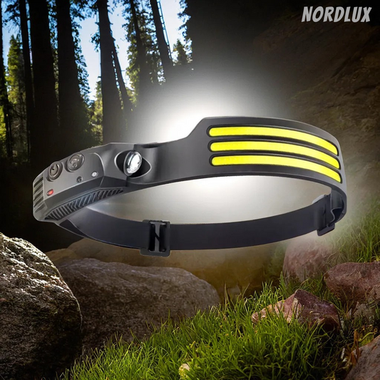 LED pannlampa med sensor | 1000 lumen | 1200mAh uppladdningsbart batteri | 230° ljusvinkel | IPX4 vattentålig | USB-C | Nordlux