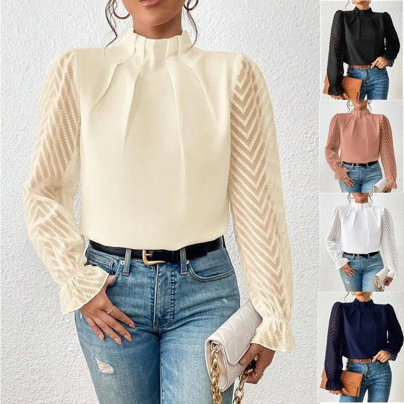 High-Neck Blouse voor vrouwen - Visconte