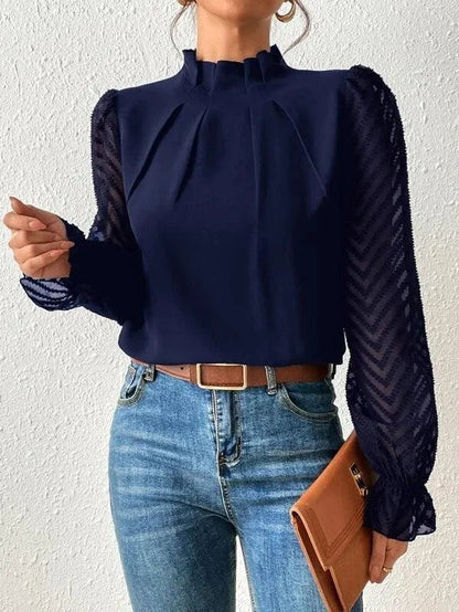 High-Neck Blouse voor vrouwen - Visconte