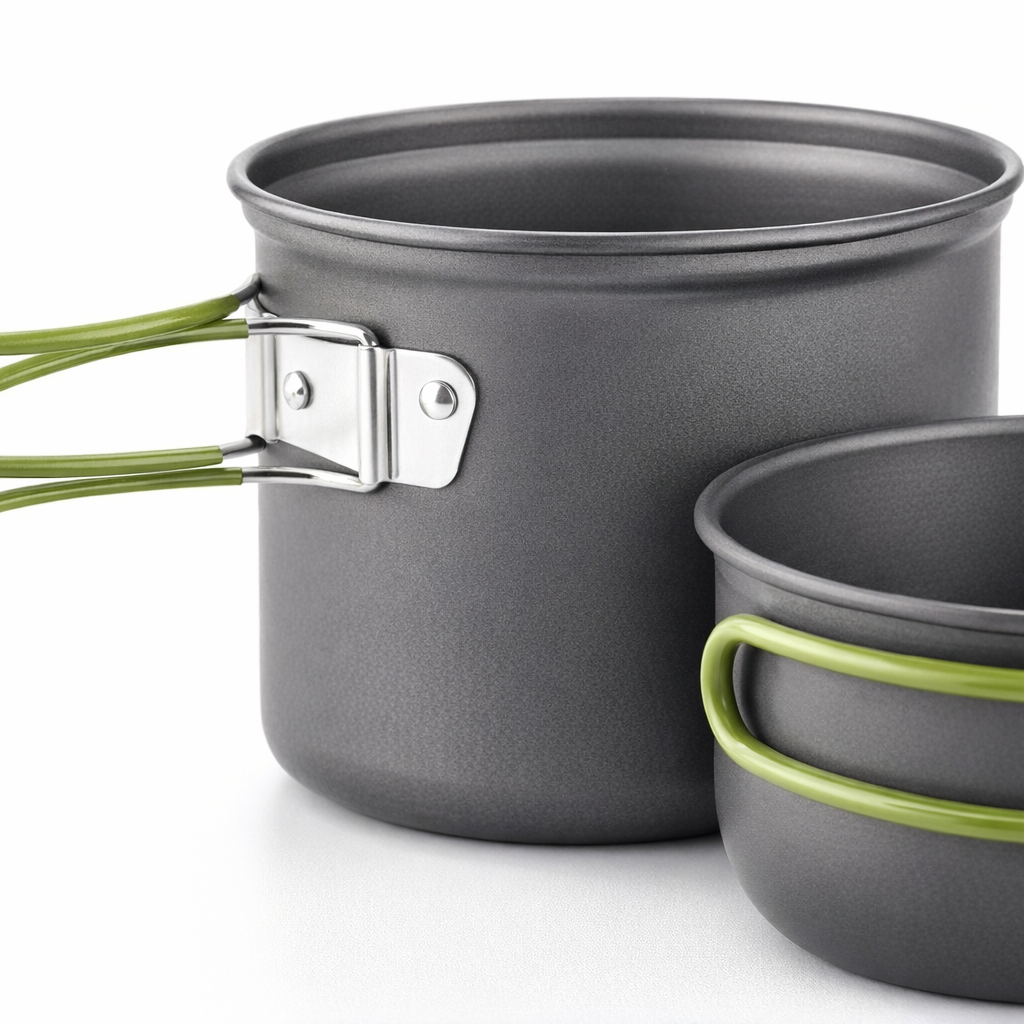 Campingkookgerei Mess Kit Ultralichte campingpottenset Outdoor kookservies voor wandelen Trekking Picknick Vissen Bergbeklimmen