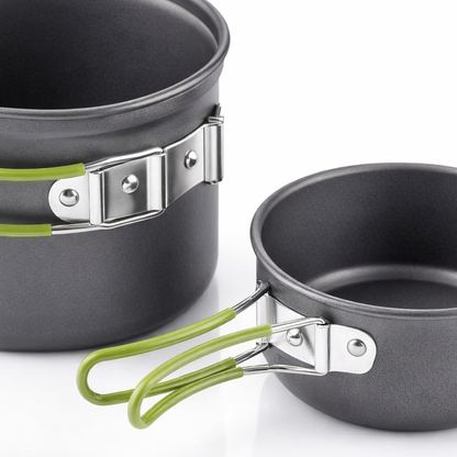 Campingkookgerei Mess Kit Ultralichte campingpottenset Outdoor kookservies voor wandelen Trekking Picknick Vissen Bergbeklimmen