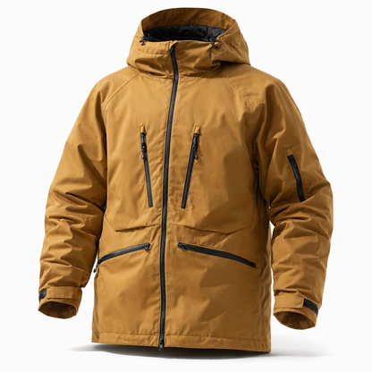 Multifunctional Men Skiing Jacket Winter Insulated Snow Tops Multiple zippers Ski Hoodie Unisex Outdoor Sports Clothes