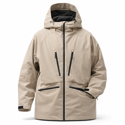 Multifunctional Men Skiing Jacket Winter Insulated Snow Tops Multiple zippers Ski Hoodie Unisex Outdoor Sports Clothes