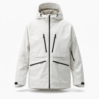 Multifunctional Men Skiing Jacket Winter Insulated Snow Tops Multiple zippers Ski Hoodie Unisex Outdoor Sports Clothes