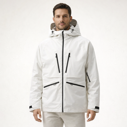 Multifunctional Men Skiing Jacket Winter Insulated Snow Tops Multiple zippers Ski Hoodie Unisex Outdoor Sports Clothes