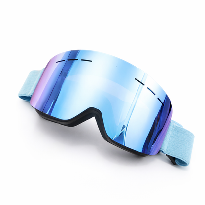 Popular High-End Frameless Clip-On Full Wrap Fashion Glasses for Men and Women with Breathable Sponge Double-Layer Detachable Lenses, Mountain Skiing Competition Grade Sports Glasses