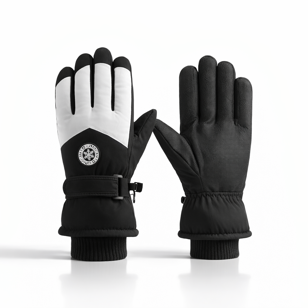 Men's winter outdoor skiing gloves, warm gloves, touchscreen gloves, thickened, warm, with touchscreen function, suitable for both men and women to wear, suitable for casual wear when going out in winter.