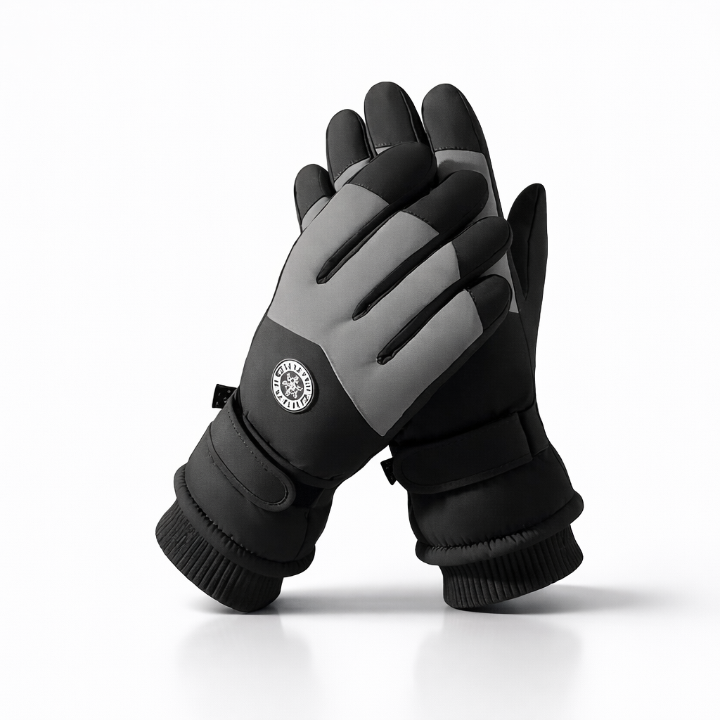 Men's winter outdoor skiing gloves, warm gloves, touchscreen gloves, thickened, warm, with touchscreen function, suitable for both men and women to wear, suitable for casual wear when going out in winter.