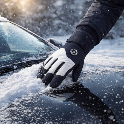 Men's winter outdoor skiing gloves, warm gloves, touchscreen gloves, thickened, warm, with touchscreen function, suitable for both men and women to wear, suitable for casual wear when going out in winter.