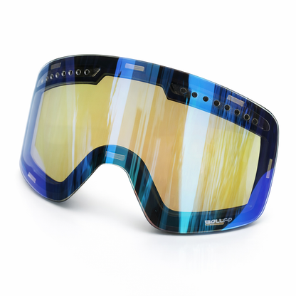 OTG Thickened and Adjustable Strap Ski Goggles with Magnetic Double Layer Lens Skiing Anti-fog Quick Change Lens Snowboard Goggles for Adults Men Women Outdoor Sports Ski Glasses Eyewear can choose extra replacement lens