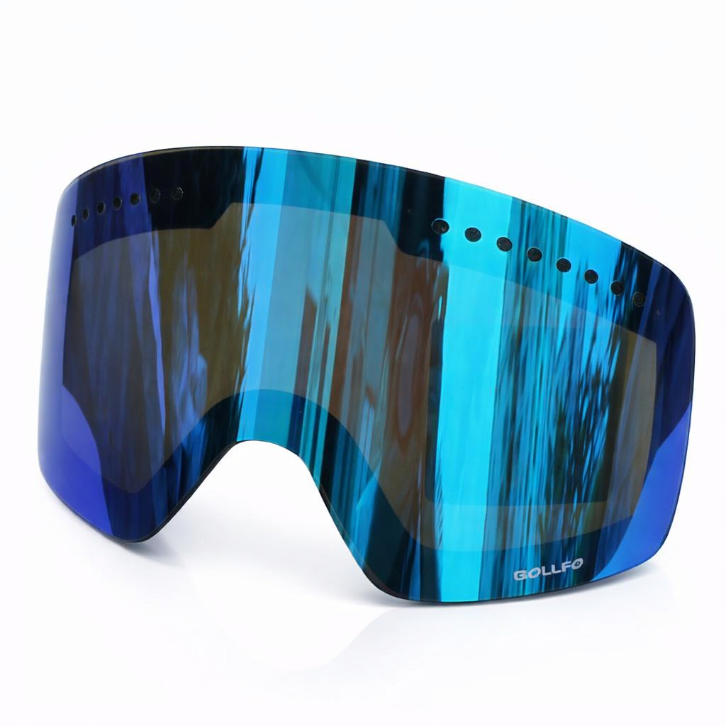OTG Thickened and Adjustable Strap Ski Goggles with Magnetic Double Layer Lens Skiing Anti-fog Quick Change Lens Snowboard Goggles for Adults Men Women Outdoor Sports Ski Glasses Eyewear can choose extra replacement lens