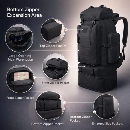 100L Outdoor Camping Rugzak Wandeltas Heren Opbergtas Met Grote Capaciteit Multifunctionele Rugreizen Outdoor Sport Klimtas