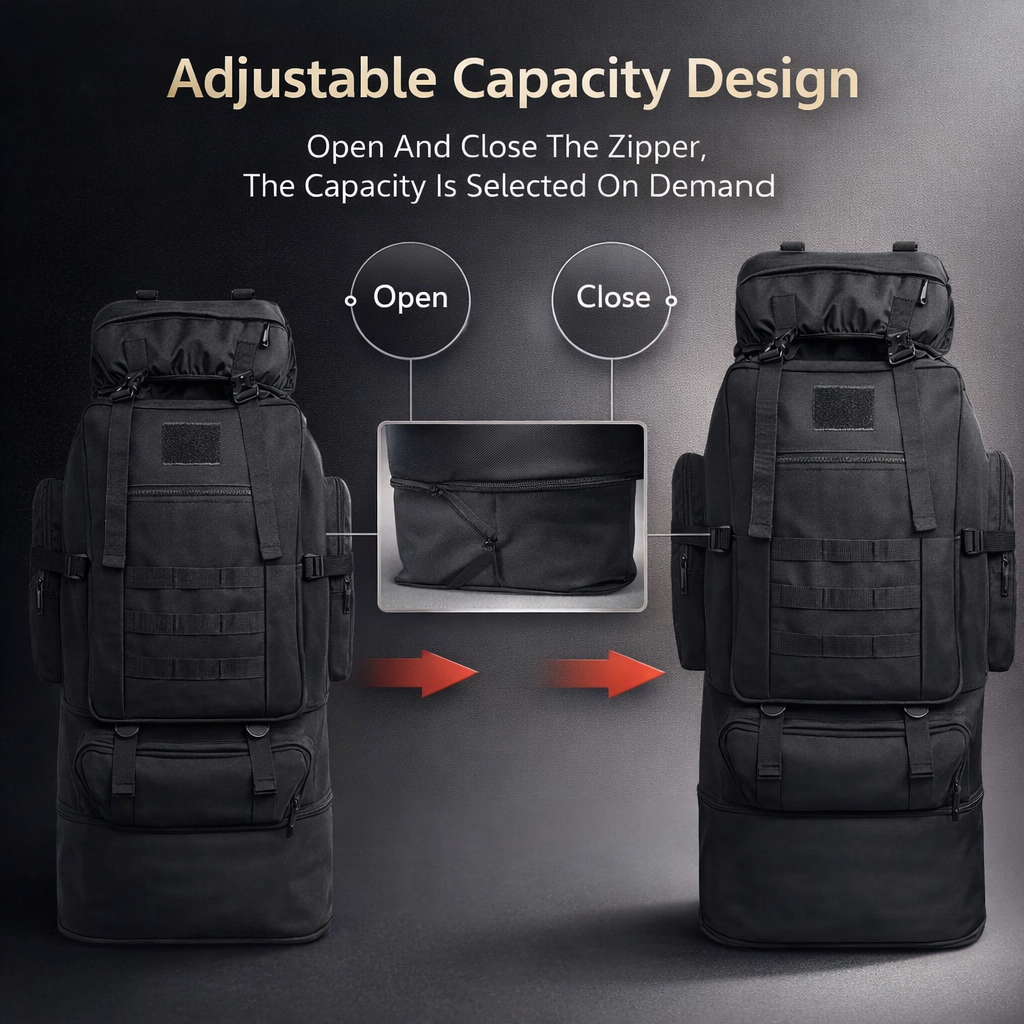 100L Outdoor Camping Rugzak Wandeltas Heren Opbergtas Met Grote Capaciteit Multifunctionele Rugreizen Outdoor Sport Klimtas