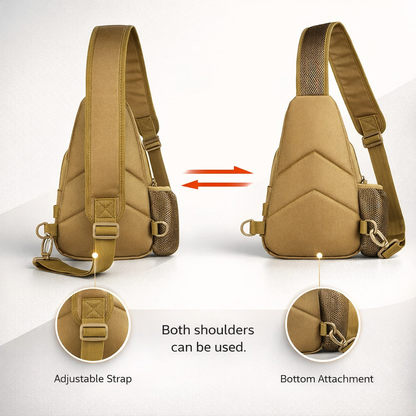 Borsttas Crossbodytassen Outdoor Sport Reizen Sling Schoudertas voor Heren Dames Wandelen Kampeeruitrusting Rugzak