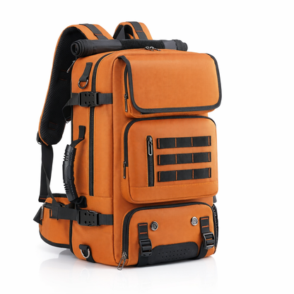 A 2025 Tactical Backpack Designed for Men, Featuring Multifunctional Capabilities And Ample Storage for Outdoor Activities Like Hiking And Mountaineering. This Leisure Tactical Bag Includes a 16-Inch Laptop Compartment And a Separate Pocket for Shoe