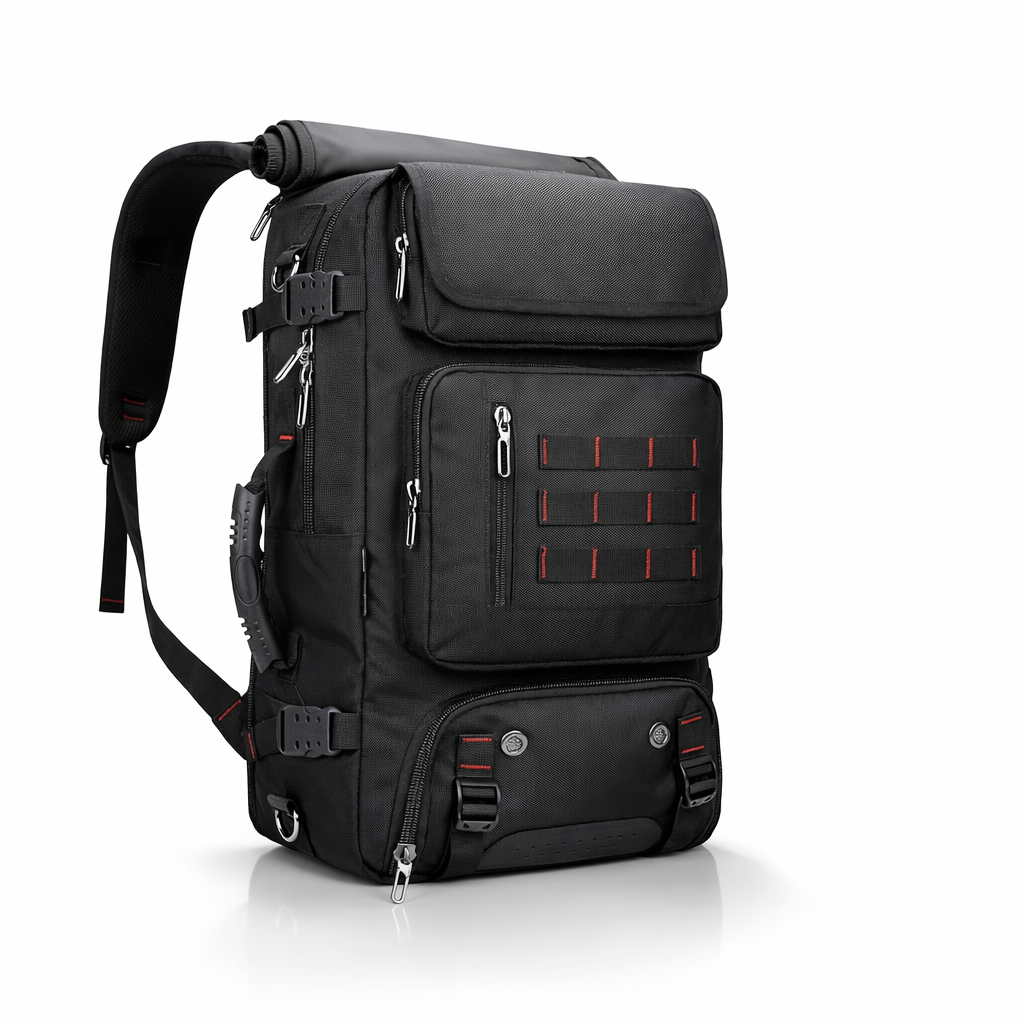 A 2025 Tactical Backpack Designed for Men, Featuring Multifunctional Capabilities And Ample Storage for Outdoor Activities Like Hiking And Mountaineering. This Leisure Tactical Bag Includes a 16-Inch Laptop Compartment And a Separate Pocket for Shoe