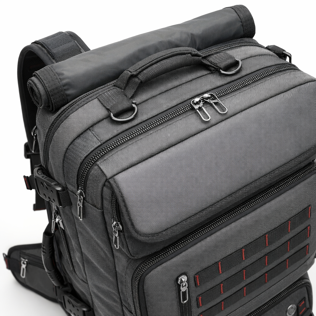 A 2025 Tactical Backpack Designed for Men, Featuring Multifunctional Capabilities And Ample Storage for Outdoor Activities Like Hiking And Mountaineering. This Leisure Tactical Bag Includes a 16-Inch Laptop Compartment And a Separate Pocket for Shoe