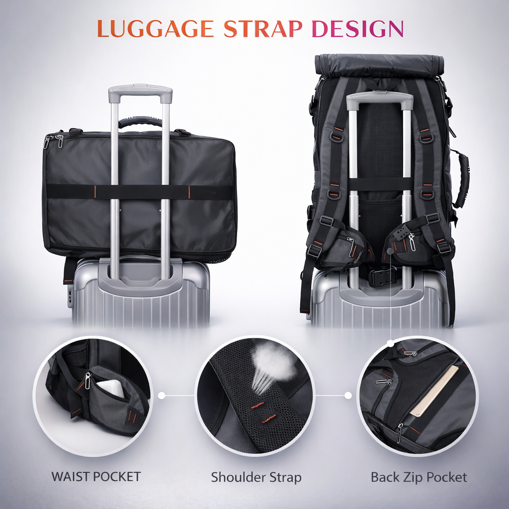 A 2025 Tactical Backpack Designed for Men, Featuring Multifunctional Capabilities And Ample Storage for Outdoor Activities Like Hiking And Mountaineering. This Leisure Tactical Bag Includes a 16-Inch Laptop Compartment And a Separate Pocket for Shoe