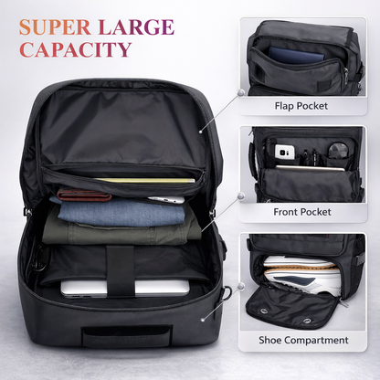 A 2025 Tactical Backpack Designed for Men, Featuring Multifunctional Capabilities And Ample Storage for Outdoor Activities Like Hiking And Mountaineering. This Leisure Tactical Bag Includes a 16-Inch Laptop Compartment And a Separate Pocket for Shoe