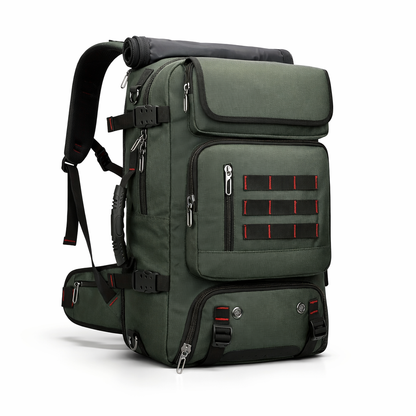 A 2025 Tactical Backpack Designed for Men, Featuring Multifunctional Capabilities And Ample Storage for Outdoor Activities Like Hiking And Mountaineering. This Leisure Tactical Bag Includes a 16-Inch Laptop Compartment And a Separate Pocket for Shoe