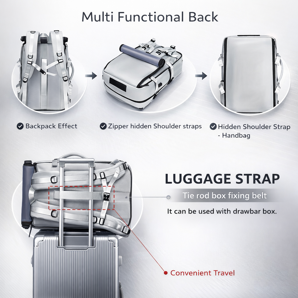 New 17.3-inch Double-shoulder Computer Bag, the Multi-functional Large-capacity 35L Hiking Backpack, the Daily Commuting and Outdoor Sports Backpack, the Fashionable and Durable Men's Backpack, and the Excellent Choice for Women's Holiday Gifts