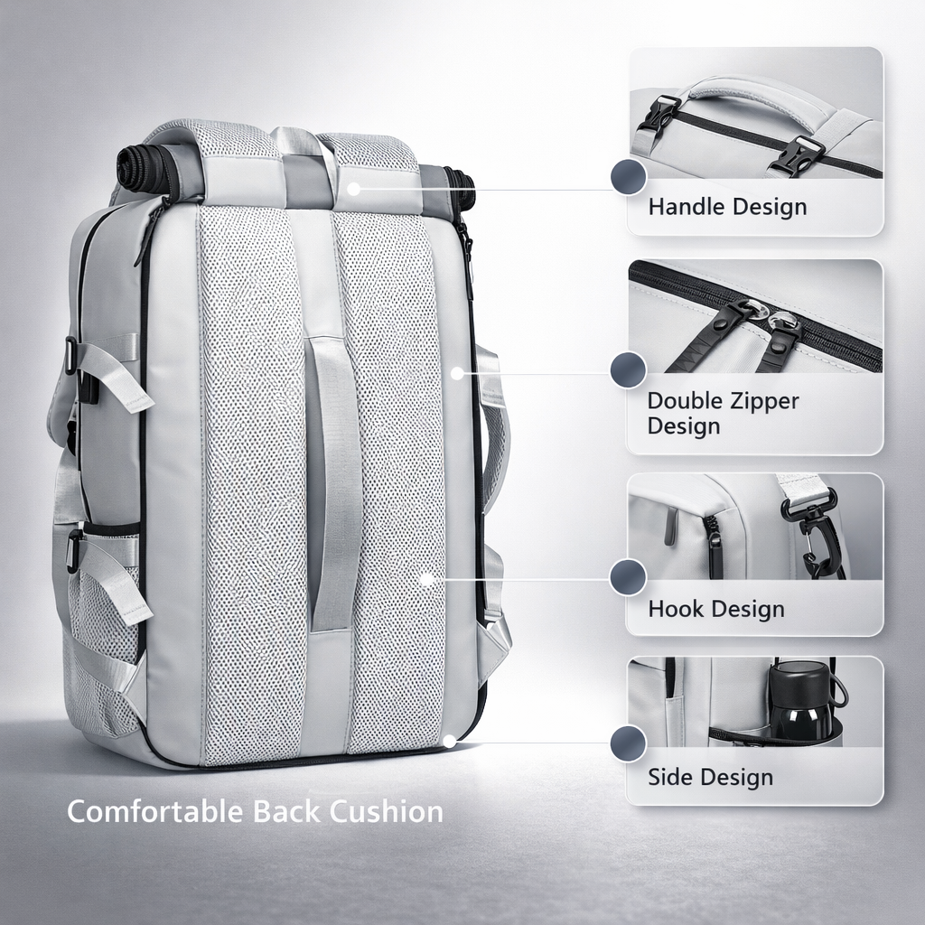 New 17.3-inch Double-shoulder Computer Bag, the Multi-functional Large-capacity 35L Hiking Backpack, the Daily Commuting and Outdoor Sports Backpack, the Fashionable and Durable Men's Backpack, and the Excellent Choice for Women's Holiday Gifts