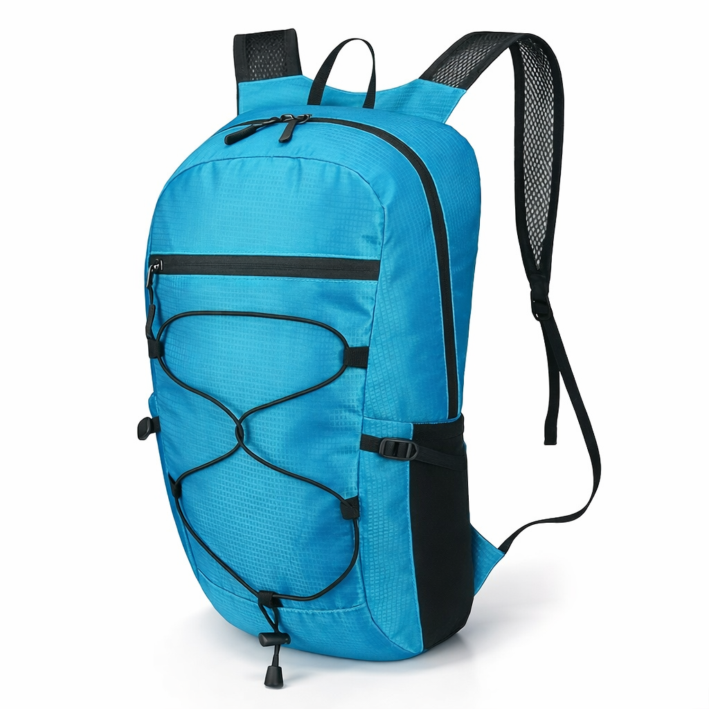 Ultra-Lightweight Foldable Backpack, Compact And Portable Outdoor Sports Backpack, Suitable for Hiking, Cycling, Travel, Business Trips, Commuting, And Fitness, Featuring Shock-Absorbing Breathable Shoulder Straps And Quick Folding for Easy Carrying