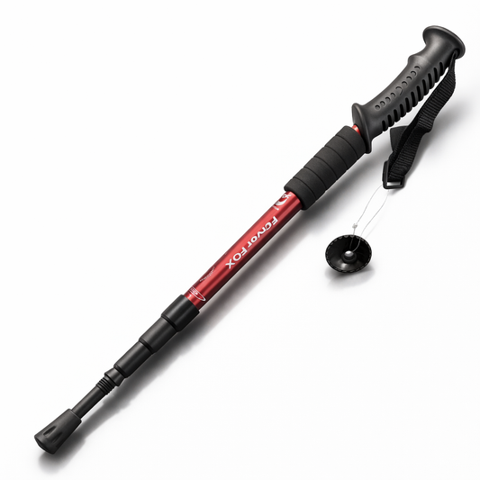 Lightweight Outdoor Trekking Pole with Four Adjustable Height And Anti Slip Grip, Essential for Hiking